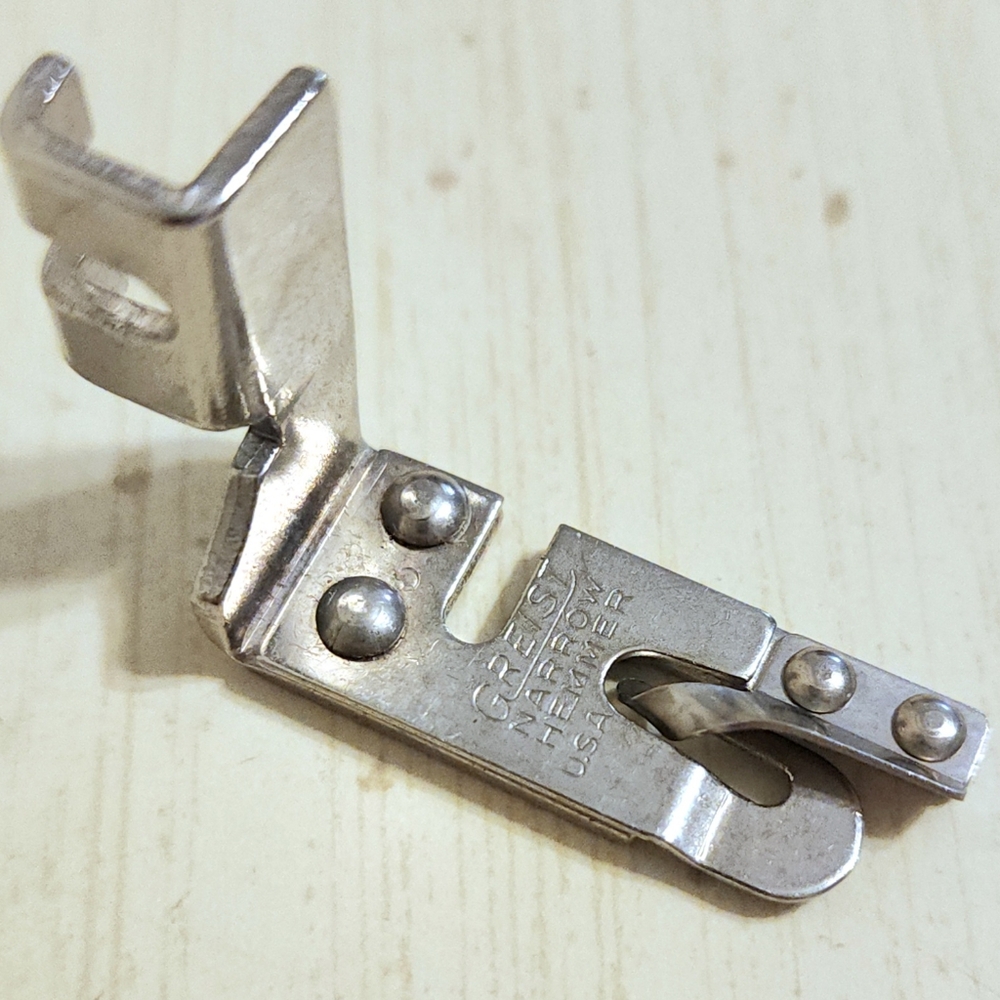 Vintage Greist Narrow Rolled Hem  Presser Foot Sewing Machine Attachment